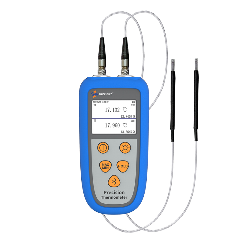 224NTC Handheld Dual Channel Thermometer Thermistor Temperature Readouts