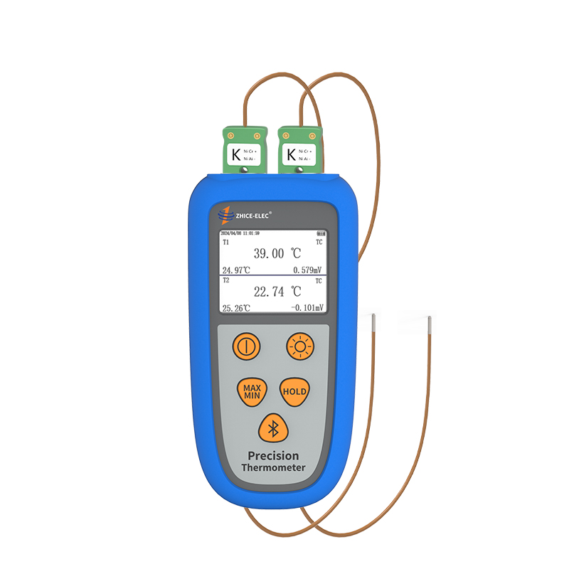 224TC/K Handheld Dual Channel Thermometer Type K Thermocouple Inputs